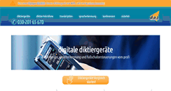 Desktop Screenshot of diktiertechnik.de